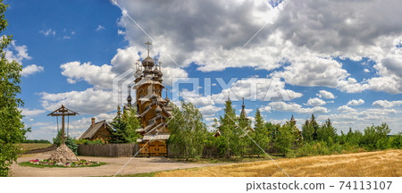 Wooden All Saints skete in Svyatogorsk, Ukraine 74113107