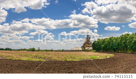 Wooden All Saints skete in Svyatogorsk, Ukraine 74113115