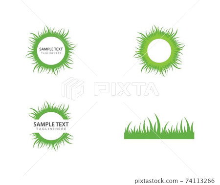 Grass logo vector 74113266