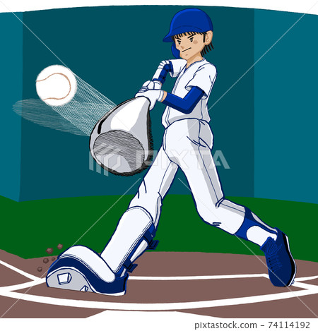 Baseball full swing home run contact 36 Baseball full swing home run contact 36 74114192