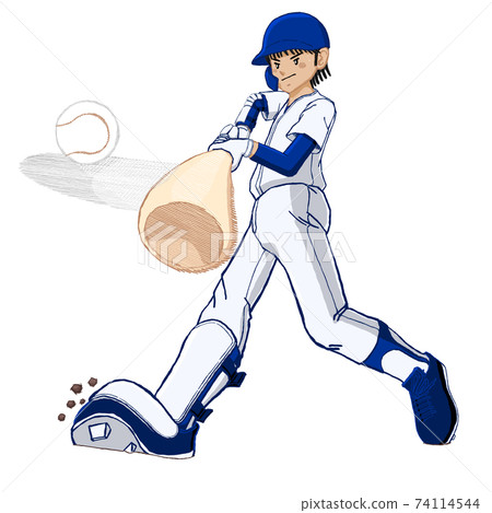 Baseball full swing home run contact 22 Baseball full swing home run contact 22 74114544