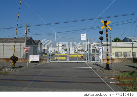 Gate of U.S. Forces Japan Tsurumi Oil Storage Facility 74115416