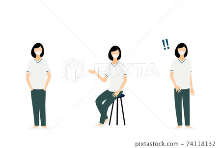 護士姿勢圖，3套 74118132