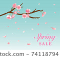 Spring sale banner design 74118794