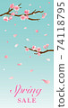 Spring sale banner design 74118795