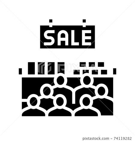 sesonal sale glyph icon vector illustration sesonal sale glyph icon vector illustration 74119282