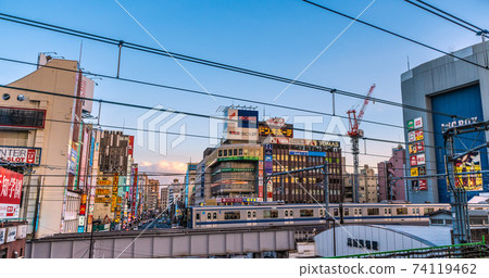 View of Tokyo Townscape in Takadanobaba Station in Japan 74119462