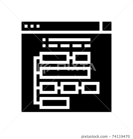 program hierarchy glyph icon vector illustration program hierarchy glyph icon vector illustration 74119470
