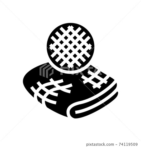linen fabric glyph icon vector illustration 74119509