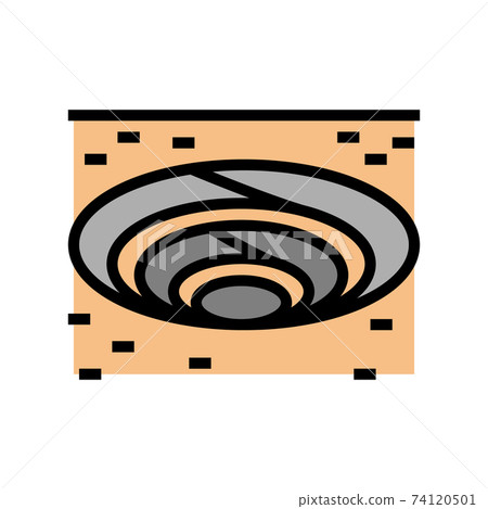 quarry stone color icon vector illustration quarry stone color icon vector illustration 74120501