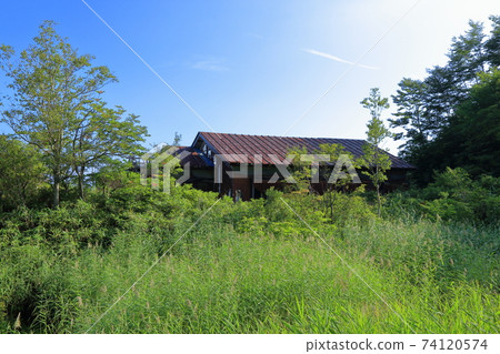 萬代山的山路風景(中之湯遺跡) 萬代山的山路風景(中之湯遺跡) 74120574