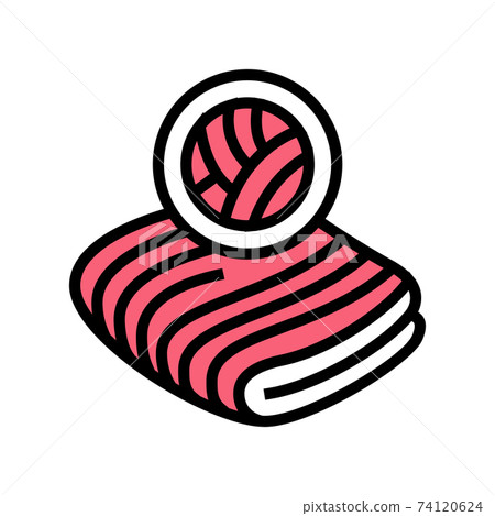 velvet fabric color icon vector illustration velvet fabric color icon vector illustration 74120624