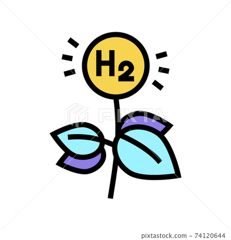eco energy hydrogen color icon vector illustration eco energy hydrogen color icon vector illustration 74120644