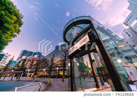 View of Tokyo cityscape of Japan, Ikebukuro station, Tokyo Metropolitan Theater, Ikebukuro west exit park, etc. 74120688