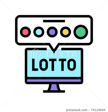 tv lotto color icon vector illustration 74120694
