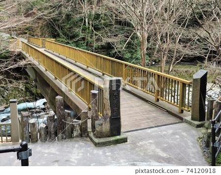 A female bridge over the Nekokoshi River 74120918