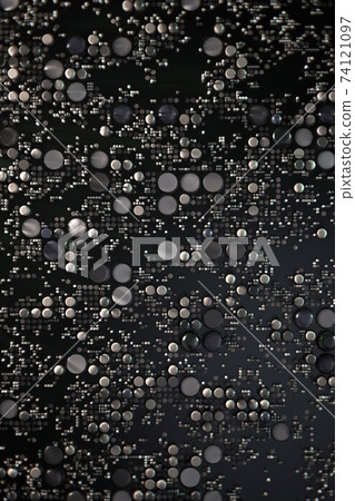 Data technology abstract futuristic illustration . Dots and lines on dark background. 3D Data technology abstract futuristic illustration . Dots and lines on dark background. 3D 74121097