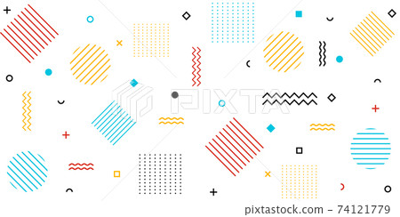 Abstract geometric shapes pattern background Abstract geometric shapes pattern background 74121779