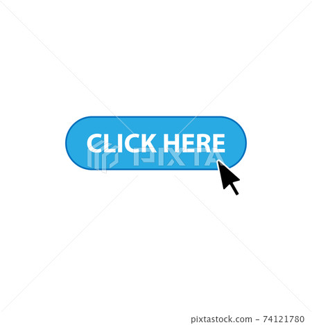 Click here button icon with arrow - Stock Illustration [74121780] - PIXTA