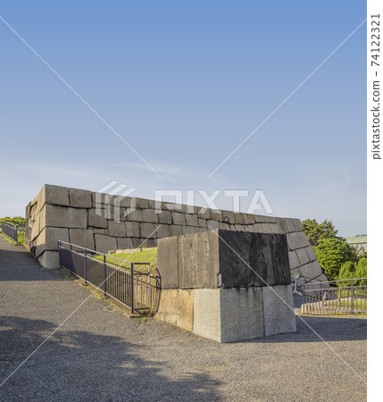 城堡遺跡江戶城城堡遺跡本丸高天石泉石垣 城堡遺跡江戶城城堡遺跡本丸高天石泉石垣 74122321