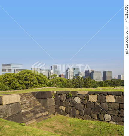 城堡遺跡江戶城城堡遺跡本丸高天石泉石垣 74122326