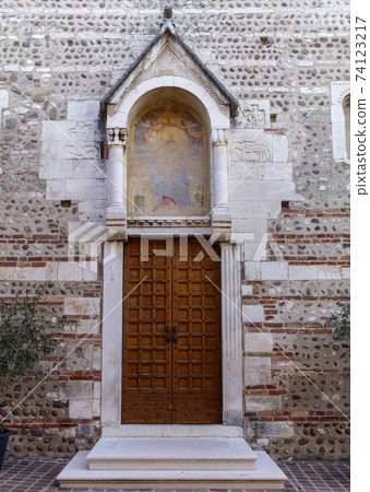 The church of Cisano. The church of Cisano. 74123217