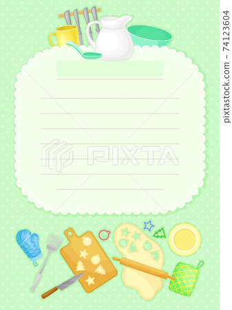 Recipe Card for Notes Making about Food Preparation Vector Template 74123604