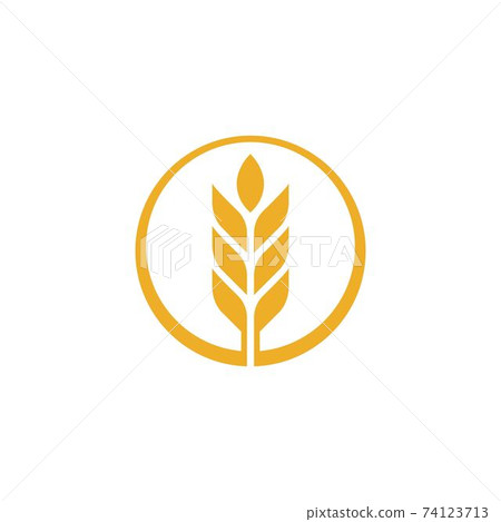 Agriculture wheat vector Agriculture wheat vector 74123713