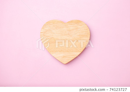 Heart wooden empty for message Heart wooden empty for message 74123727