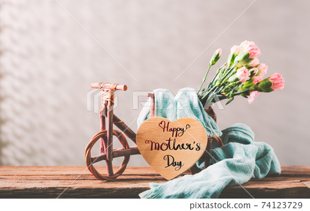 Still life with sweet carnation flowers 74123729