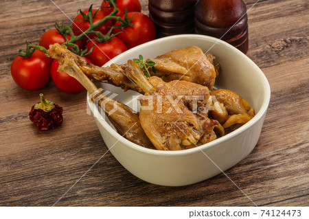 Rabbit stew in spicy sauce Rabbit stew in spicy sauce 74124473