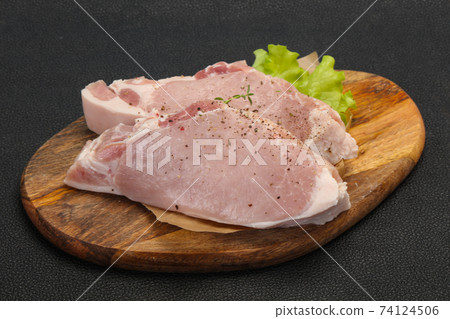 Raw pork meat steak for grill Raw pork meat steak for grill 74124506