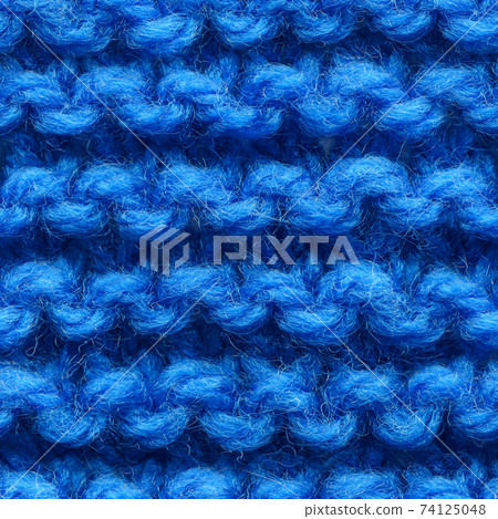 Dark blue knitted fabric seamless pattern for borderless fill. 74125048