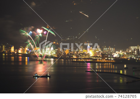Fireworks in Beppu Fireworks in Beppu 74128705