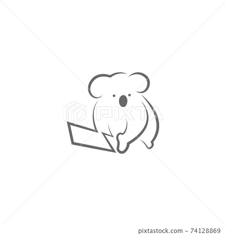 Koala logo icon design illustration vector Koala logo icon design illustration vector 74128869