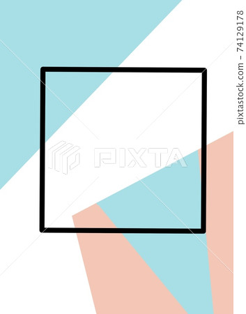 Minimalism illustration. A flat background design. Abstraction on a white background 74129178