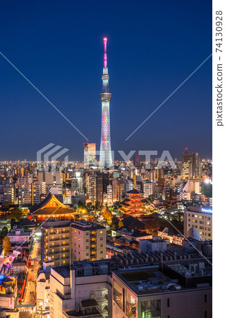 《東京》淺草/天空樹的夜景 74130928
