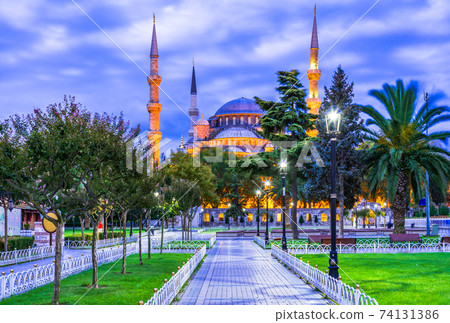Blue Mosque, Sultanahmet Camii in Istanbul, Turkey 74131386