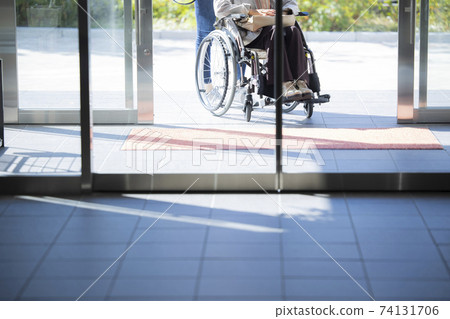 輪椅醫院入口自動門 74131706