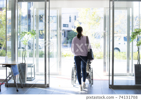 輪椅醫院入口自動門 74131708