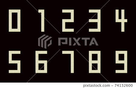 number, numeral, characters - Stock Illustration [74132600] - PIXTA