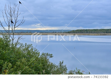 深秋白羽湖風景@北海道 深秋白羽湖風景@北海道 74133392