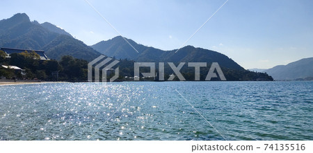 A quiet landscape photograph of Miyajima without people A quiet landscape photograph of Miyajima without people 74135516