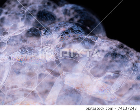 Soap bubbles close-up. Abstract background. Macro Soap bubbles close-up. Abstract background. Macro 74137248