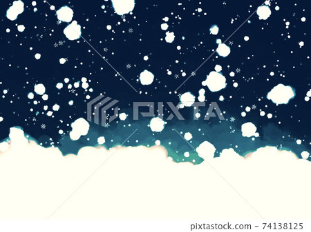 Fluffy snow background with snowflakes 3 emeralds Fluffy snow background with snowflakes 3 emeralds 74138125