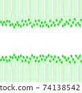 Young green leaves. Spring background. 74138542