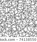Color circles. Abstract seamless pattern. 74138550
