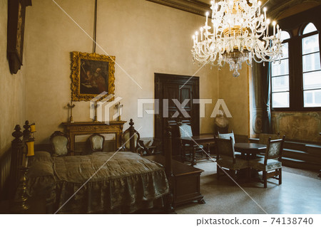 Panoramic view of Palazzo Medici interior, also called Palazzo Medici Riccard 74138740