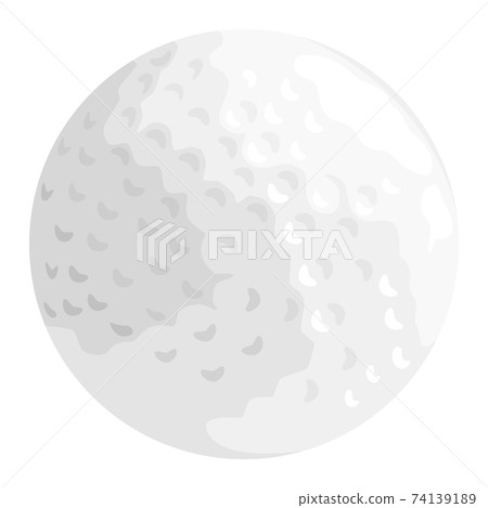 Illustration of a golf ball used in sports golf. 74139189