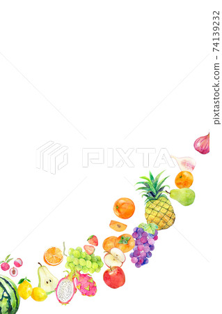 Watercolor illustration fruit fruit 74139232